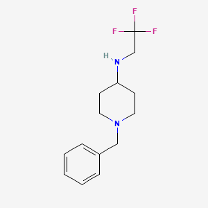 molecular formula C14H19F3N2 B2520821 1-benzyl-N-(2,2,2-trifluoroethyl)piperidin-4-amine CAS No. 847837-36-9