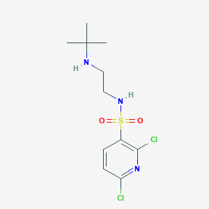 molecular formula C11H17Cl2N3O2S B2520825 N-[2-(tert-butylamino)ethyl]-2,6-dichloropyridine-3-sulfonamide CAS No. 1356770-36-9