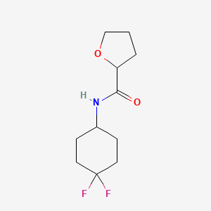 molecular formula C11H17F2NO2 B2520830 N-(4,4-difluorocyclohexyl)oxolane-2-carboxamide CAS No. 2034533-74-7