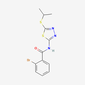 B2520841 2-bromo-N-(5-(isopropylthio)-1,3,4-thiadiazol-2-yl)benzamide CAS No. 393566-28-4