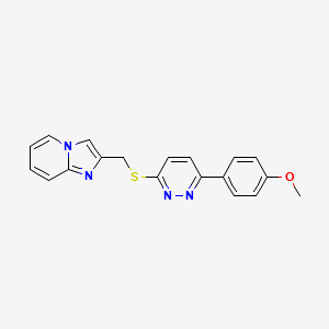 2-(((6-(4-Methoxyphenyl)pyridazin-3-yl)thio)methyl)imidazo[1,2-a]pyridine