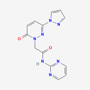 2-(6-oxo-3-(1H-pyrazol-1-yl)pyridazin-1(6H)-yl)-N-(pyrimidin-2-yl)acetamide