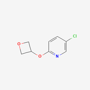 molecular formula C8H8ClNO2 B2520880 5-Chloro-2-(oxetan-3-yloxy)pyridine CAS No. 1596971-20-8