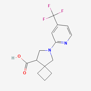 6-(4-(Trifluoromethyl)pyridin-2-yl)-6-azaspiro[3.4]octane-8-carboxylic acid
