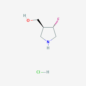 [(3S,4S)-4-Fluoropyrrolidin-3-yl]methanol;hydrochloride