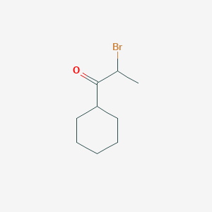 molecular formula C9H15BrO B025209 2-Bromo-1-cyclohexyl-1-propanone CAS No. 101714-60-7