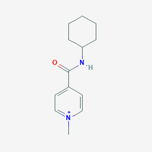 molecular formula C13H19N2O+ B252091 4-[(cyclohexylamino)carbonyl]-1-methylpyridinium 