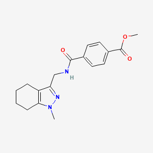 methyl 4-(((1-methyl-4,5,6,7-tetrahydro-1H-indazol-3-yl)methyl)carbamoyl)benzoate