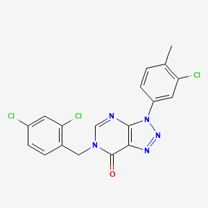 3-(3-chloro-4-methylphenyl)-6-(2,4-dichlorobenzyl)-3H-[1,2,3]triazolo[4,5-d]pyrimidin-7(6H)-one