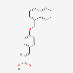 (E)-3-[4-(naphthalen-1-ylmethoxy)phenyl]prop-2-enoic acid
