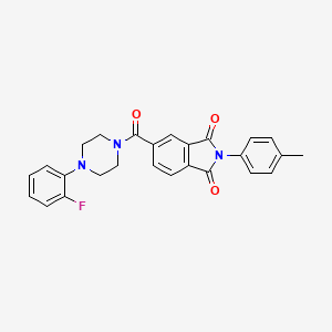 5-(4-(2-Fluorophenyl)piperazine-1-carbonyl)-2-(p-tolyl)isoindoline-1,3-dione