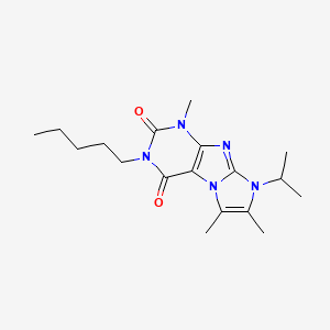 4,7,8-Trimethyl-2-pentyl-6-propan-2-ylpurino[7,8-a]imidazole-1,3-dione
