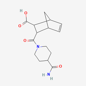 3-(4-Carbamoylpiperidine-1-carbonyl)bicyclo[2.2.1]hept-5-ene-2-carboxylic acid