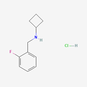 N-[(2-fluorophenyl)methyl]cyclobutanamine hydrochloride