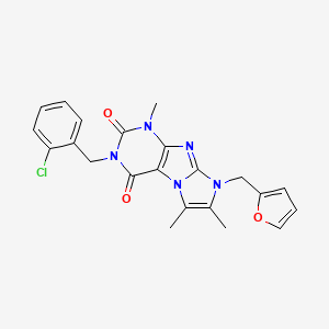 3-(2-chlorobenzyl)-8-(furan-2-ylmethyl)-1,6,7-trimethyl-1H-imidazo[2,1-f]purine-2,4(3H,8H)-dione