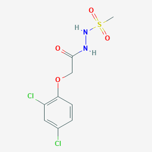 molecular formula C9H10Cl2N2O4S B2520991 2-(2,4-dichlorophenoxy)-N'-methanesulfonylacetohydrazide CAS No. 1024406-71-0