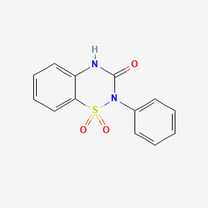 2-phenyl-3,4-dihydro-2H-1lambda6,2,4-benzothiadiazine-1,1,3-trione