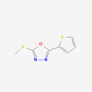 1,3,4-Oxadiazole, 2-methylthio-5-(2-thienyl)-