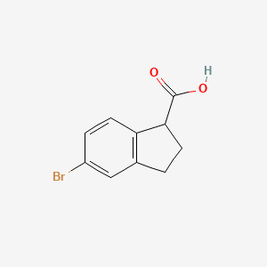 molecular formula C10H9BrO2 B2521015 5-Bromo-2,3-dihydro-1h-indene-1-carboxylic acid CAS No. 1132943-94-2