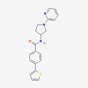 N-(1-(pyridin-2-yl)pyrrolidin-3-yl)-4-(thiophen-2-yl)benzamide
