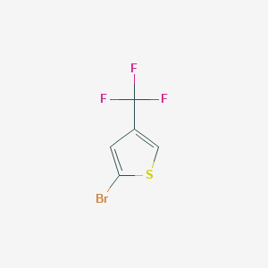 molecular formula C5H2BrF3S B2521045 2-Bromo-4-(trifluoromethyl)thiophene CAS No. 1935593-54-6