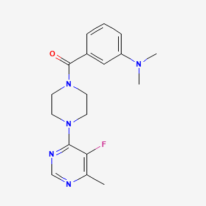 [3-(Dimethylamino)phenyl]-[4-(5-fluoro-6-methylpyrimidin-4-yl)piperazin-1-yl]methanone