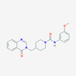 N-(3-Methoxyphenyl)-4-[(4-oxoquinazolin-3-yl)methyl]piperidine-1-carboxamide