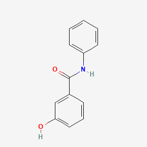 molecular formula C13H11NO2 B2521065 3-hydroxy-N-phenylbenzamide CAS No. 27559-45-1; 3743-28-0