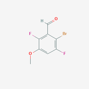 2-Bromo-3,6-difluoro-5-methoxybenzaldehyde