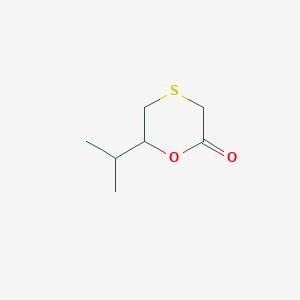 molecular formula C7H12O2S B025211 6-Propan-2-yl-1,4-oxathian-2-one CAS No. 100465-43-8
