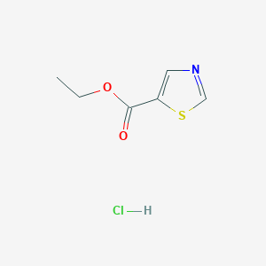 molecular formula C6H8ClNO2S B2521139 Ethyl 1,3-thiazole-5-carboxylate hydrochloride CAS No. 90198-37-1