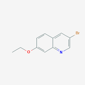molecular formula C11H10BrNO B2521162 3-Bromo-7-ethoxyquinoline CAS No. 1476078-53-1