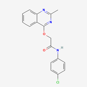 molecular formula C17H14ClN3O2 B2521229 N-(4-chlorophenyl)-2-[(2-methylquinazolin-4-yl)oxy]acetamide CAS No. 1111020-60-0