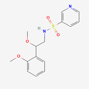 molecular formula C15H18N2O4S B2521267 N-[2-methoxy-2-(2-methoxyphenyl)ethyl]pyridine-3-sulfonamide CAS No. 1798543-50-6