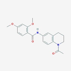 molecular formula C20H22N2O4 B2521298 N-(1-acetyl-1,2,3,4-tetrahydroquinolin-6-yl)-2,4-dimethoxybenzamide CAS No. 941870-92-4
