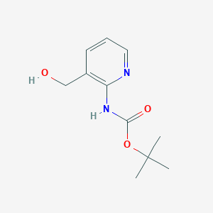molecular formula C11H16N2O3 B025213 tert-Butyl (3-(hydroxymethyl)pyridin-2-yl)carbamate CAS No. 877593-11-8