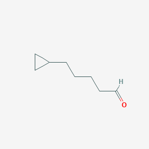 molecular formula C8H14O B2521371 5-Cyclopropylpentanal CAS No. 147159-38-4