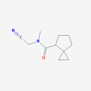 molecular formula C11H16N2O B2521381 N-(Cyanomethyl)-N-methylspiro[2.4]heptane-7-carboxamide CAS No. 2139471-48-8