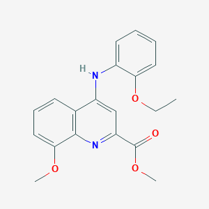 molecular formula C20H20N2O4 B2521394 Methyl 4-((2-ethoxyphenyl)amino)-8-methoxyquinoline-2-carboxylate CAS No. 1207045-98-4