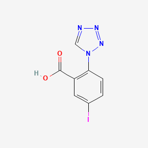 molecular formula C8H5IN4O2 B2521403 5-iodo-2-(1H-tetrazol-1-yl)benzoic acid CAS No. 749920-55-6