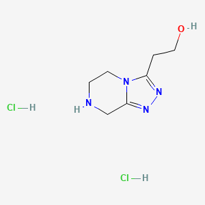 B2521476 2-(5,6,7,8-Tetrahydro-[1,2,4]triazolo[4,3-a]pyrazin-3-yl)ethan-1-ol dihydrochloride CAS No. 2230798-37-3