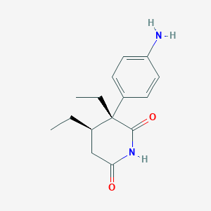 molecular formula C15H20N2O2 B025215 4-Ethylaminoglutethimide CAS No. 110977-59-8