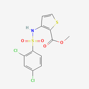 Methyl 3-(((2,4-dichlorophenyl)sulfonyl)amino)thiophene-2-carboxylate