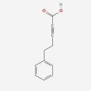 molecular formula C11H10O2 B2521508 5-phenylpent-2-ynoic acid CAS No. 3350-93-4