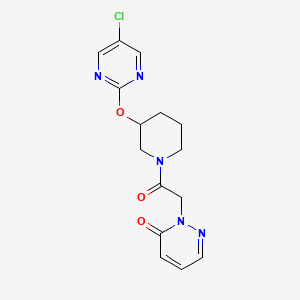 2-(2-(3-((5-chloropyrimidin-2-yl)oxy)piperidin-1-yl)-2-oxoethyl)pyridazin-3(2H)-one