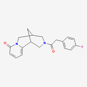 3-(2-(4-fluorophenyl)acetyl)-3,4,5,6-tetrahydro-1H-1,5-methanopyrido[1,2-a][1,5]diazocin-8(2H)-one