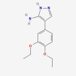4-(3,4-diethoxyphenyl)-1H-pyrazol-5-amine