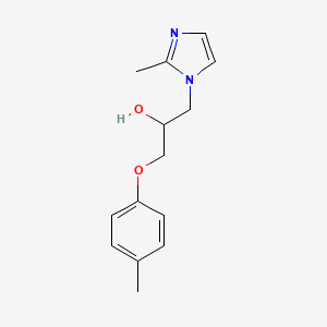 B2521536 1-(2-methyl-1H-imidazol-1-yl)-3-(p-tolyloxy)propan-2-ol CAS No. 21109-58-0