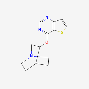3-{Thieno[3,2-d]pyrimidin-4-yloxy}-1-azabicyclo[2.2.2]octane
