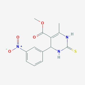 Methyl 6-methyl-4-(3-nitrophenyl)-2-thioxo-1,2,3,4-tetrahydropyrimidine-5-carboxylate